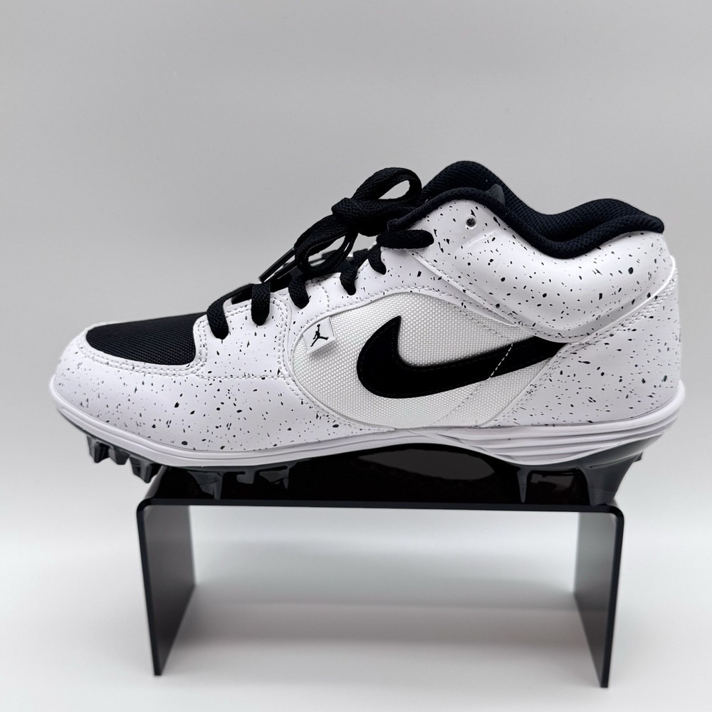 Size‎ 9M - Air Jordan Stadium 90 TD Football Cleat White Black, Molded Cleats